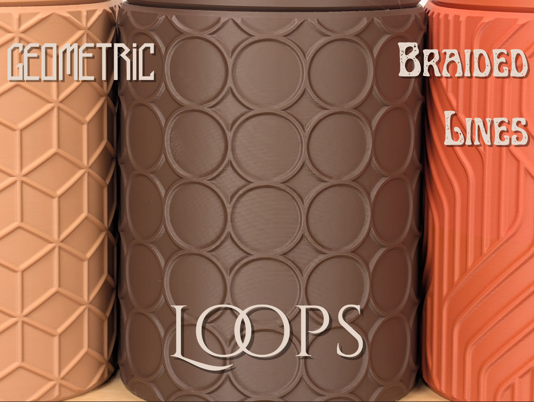 3D Printed Vintage Canister Set
